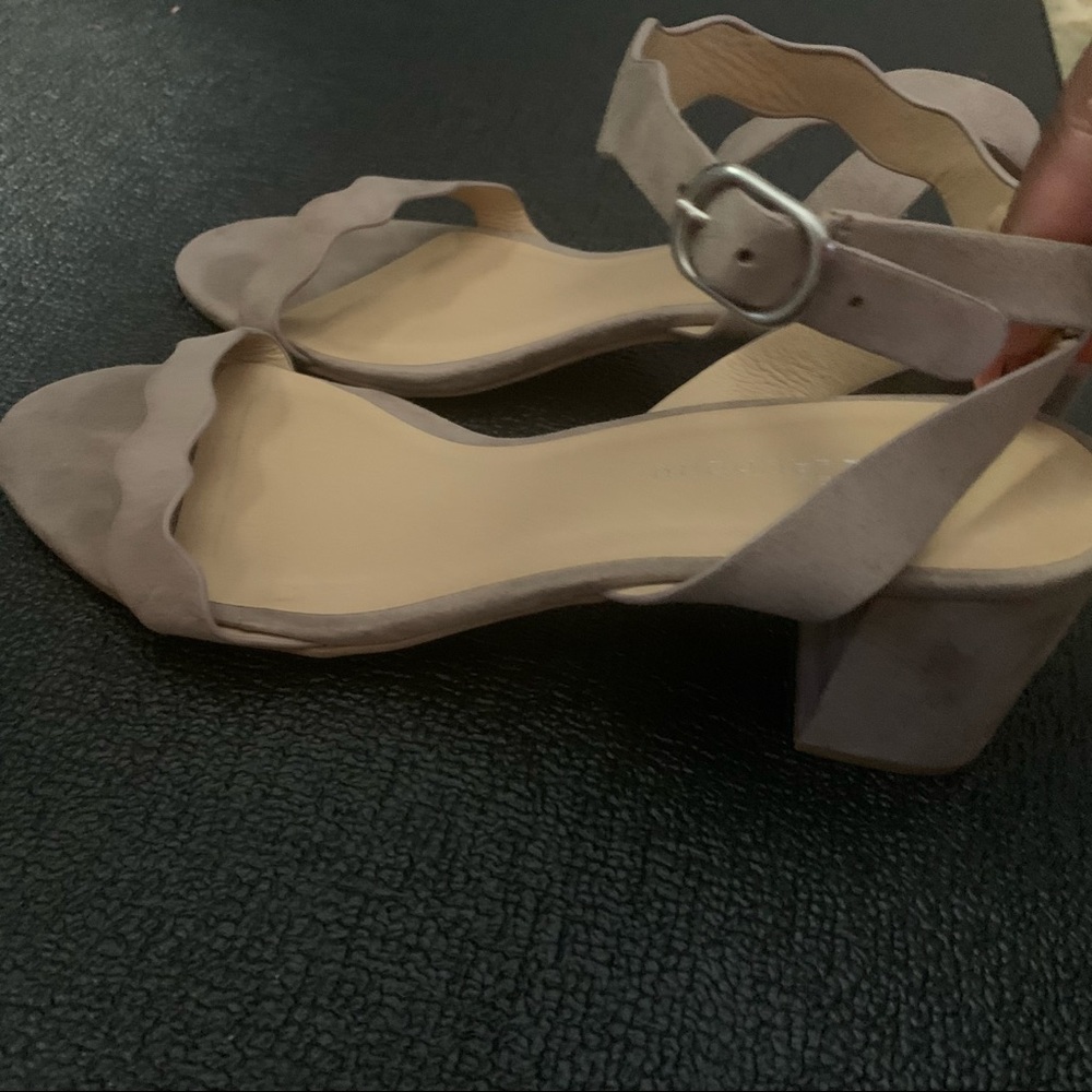 Lulus Taupe 3 Inch Heels - Cross Over - Used - Picture 6 of 8